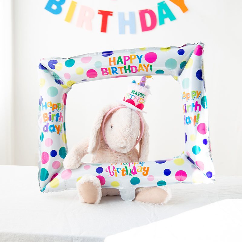Photo Booth Frame - Fotoğraf Çerçevesi Balonlar çocuk Mutlu Doğum