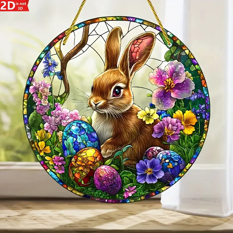 2 adet paskalya tavşanı boyalı - Flower Wall Panel incelemesi ve fiyatı